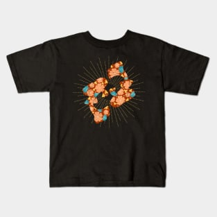 Floral koi - fall colors Kids T-Shirt